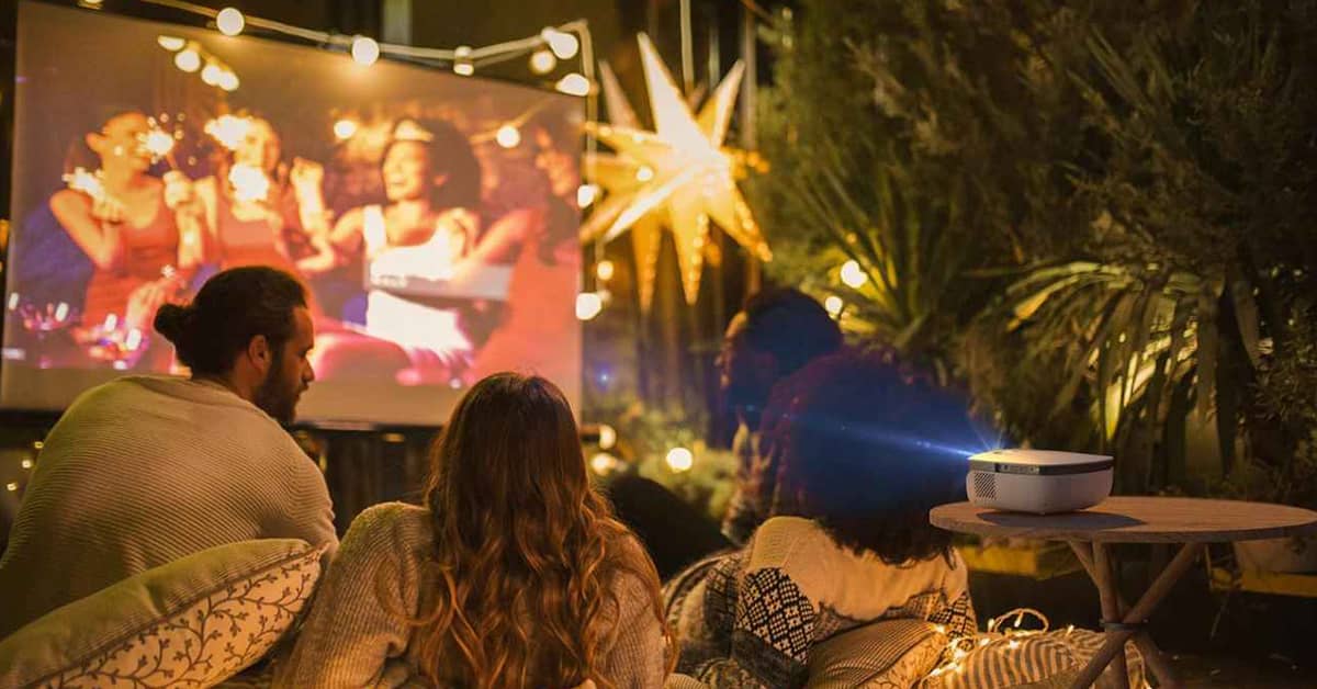 Outdoor movie night