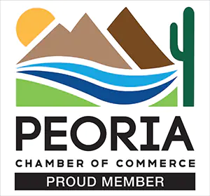 Peoria Chamber of Commerce Proud Member Logo