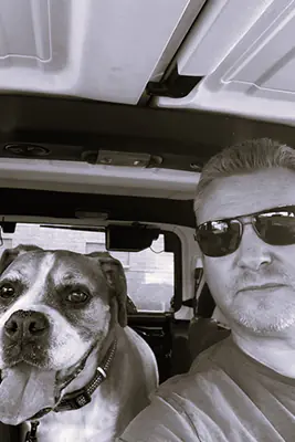 Jim and his dog